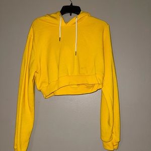 Yellow Cropped Jacket